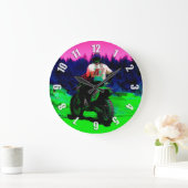 Track überprüfen - Motocross-Racer Große Wanduhr (Zuhause)