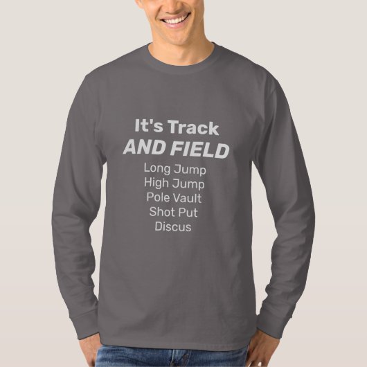 Track UND FELD - Zu viele Werfer und Jumper T-Shirt (Vorderseite)