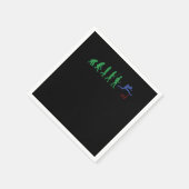 Track- und Feldgymnastikläufer mit Hurdling Gi Serviette (Ecke)