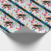 Track und Field Abstrakt Geschenkpapier (Ecke)