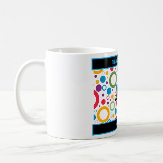 Track und Field Abstrakt Kaffeetasse (Links)