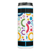 Track und Field Abstrakt Thermosbecher (Rückseite)