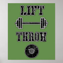Track- und Field Discus Thrower Poster