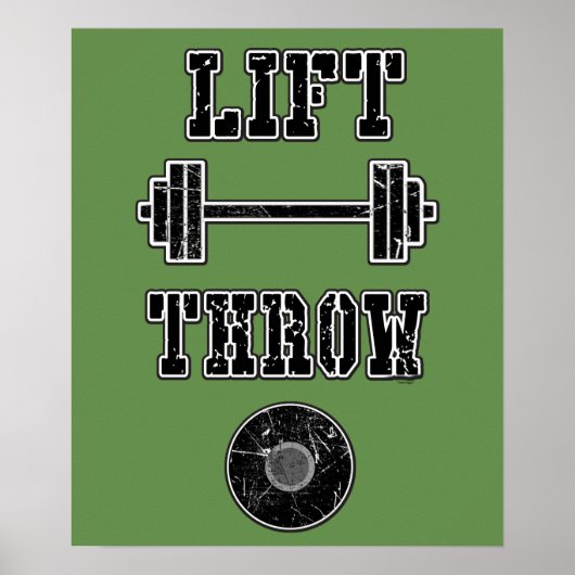 Track- und Field Discus Thrower Poster (Vorne)