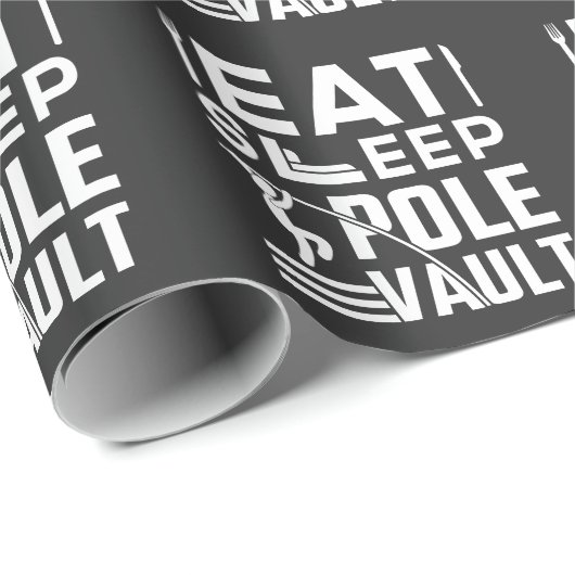 Track- und Field-Eat-Pole Vault-Jump Geschenkpapier (Rolleneckpunkt)