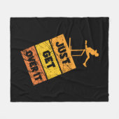 Track und Field - einfach überspringen Fleecedecke (Vorderseite (Horizontal))