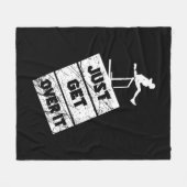 Track und Field - einfach überspringen Fleecedecke (Vorderseite (Horizontal))