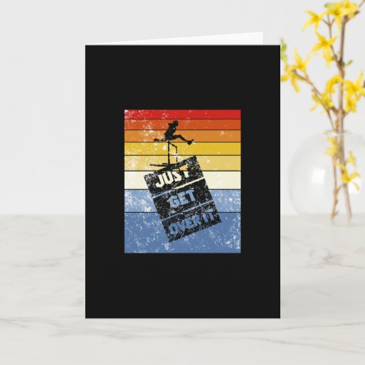 Track und Field - einfach überspringen Karte (Gelbe Blume)