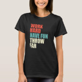 Track- und Field-Event-Sport-Diskussion über Throw T-Shirt (Vorderseite)