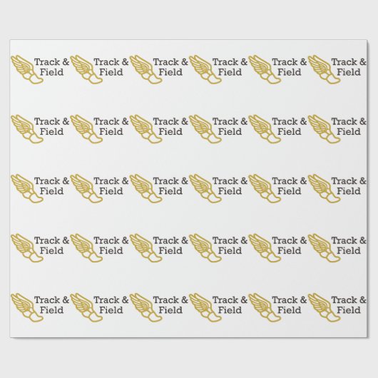 Track und Field Geschenkpapier (Flach)