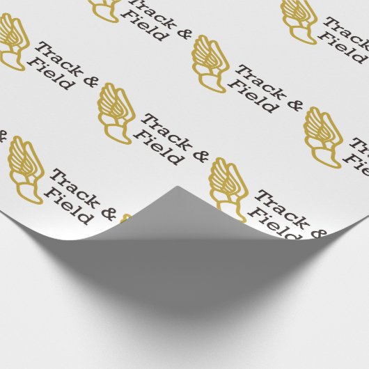 Track und Field Geschenkpapier (Ecke)