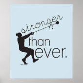 Track- und Field-Hammer-Wirbel-Inspirations-Poster Poster (Vorne)