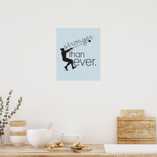 Track- und Field-Hammer-Wirbel-Inspirations-Poster Poster (Küche)