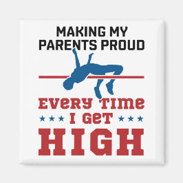 Track und Field High Jump jedes Mal, wenn ich hoch Magnet