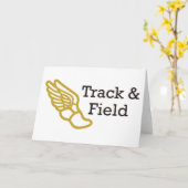 Track und Field Karte (Gelbe Blume)