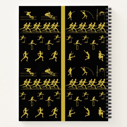 Track und Field Notizblock (Rückseite)