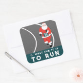 Track und Field Running Quadratischer Aufkleber (Umschlag)