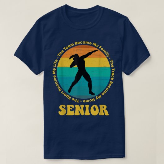 Track und Field Senior Night Shooting T-Sh T-Shirt (Design vorne)