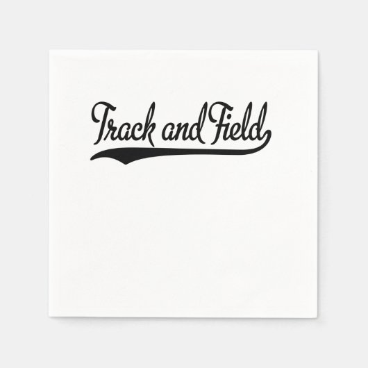 Track und Field Serviette (Vorderseite)
