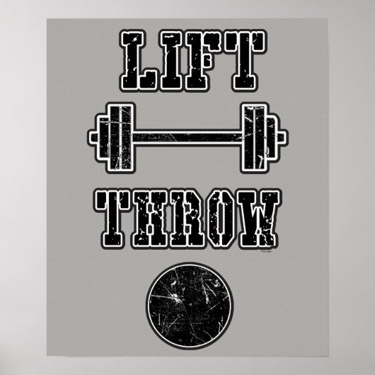 Track und Field Shock Wasserflasche mit Schubdach Poster (Vorne)