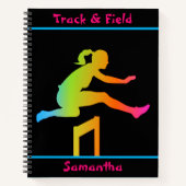 Track- und Field Spiral-Notebook Notizblock (Vorderseite)