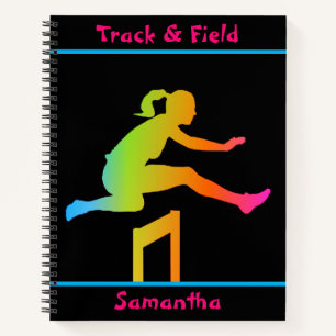 Track- und Field Spiral-Notebook Notizblock