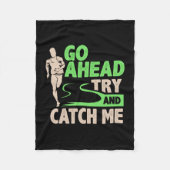 Track und Field - Versuchen Sie, mich zu fangen Fleecedecke (Vorderseite)