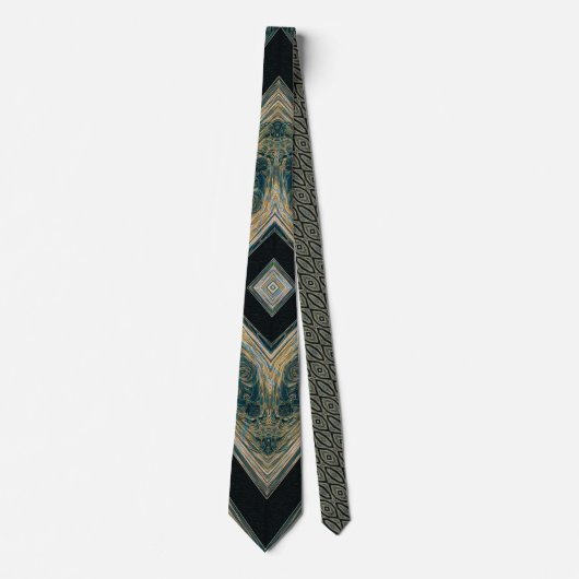 Tracked Masterpiece – Obsidian Chevron Krawatte (Vorderseite)