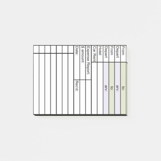 Tracker Post-it Klebezettel (Vorderseite)