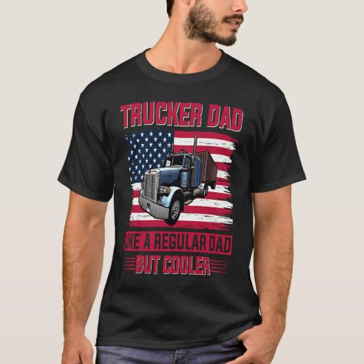 Tracker Vater US American Flag Distress Theme Nove T-Shirt (Vorderseite)