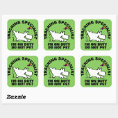 TrACKING SPECIALIST Quadratischer Aufkleber (Blatt)