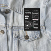 Tracking - Techno-Brutalist Streetwear Design Button (Insitu)