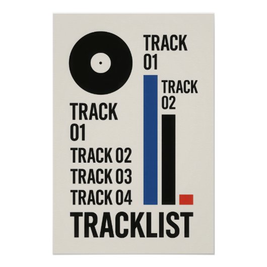 Tracklist - Vinyl - Poster (Vorderseite)