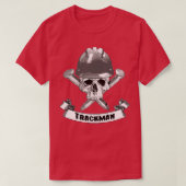 Trackman Skull und Spikes Crossbones T-Shirt (Design vorne)