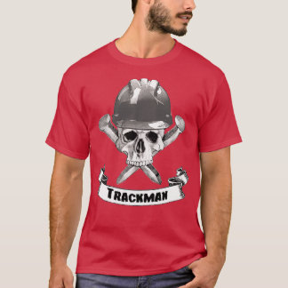 Trackman Skull und Spikes Crossbones T-Shirt