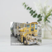 Trackmobile Eisenbahnmotorenlokomotive Postkarte (Stehend Vorderseite)