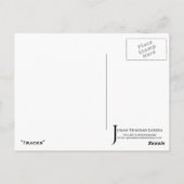 "Tracks" JTG Art Postcard Postkarte (Rückseite)