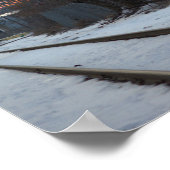 Tracks mit Schneeplakat Poster (Ecke)