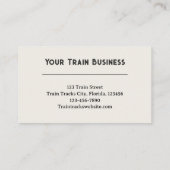 Tracks Surreal Sunrise Foggy Morning Visitenkarte (Rückseite)