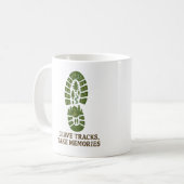 Tracks verlassen, Erinnerungen nehmen Kaffeetasse (Vorderseite Links)