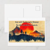 Tracks We Leave Behind - Design 1 Postkarte (Vorne/Hinten)