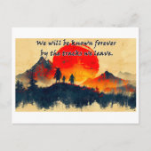Tracks We Leave Behind - Design 1 Postkarte (Vorderseite)