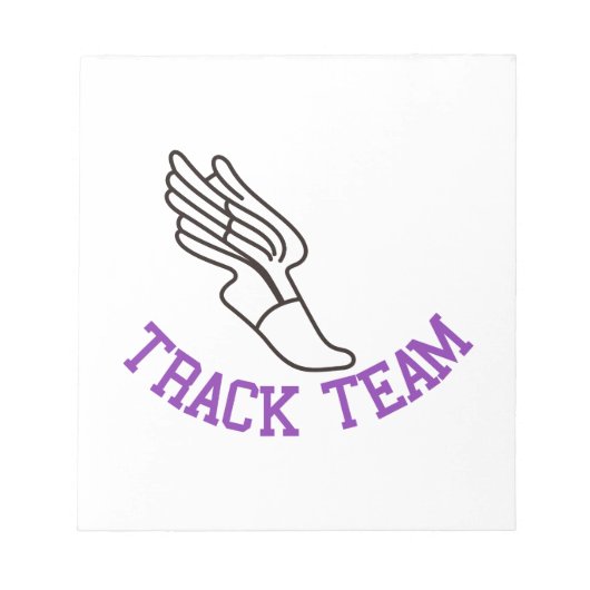Trackteam Notizblock (Vorderseite)