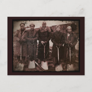 Trackwomen auf der Eisenbahn im Zweiten Weltkrieg Postkarte