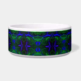 Traços azuis 'flutuando' sobre fundo verde. napf