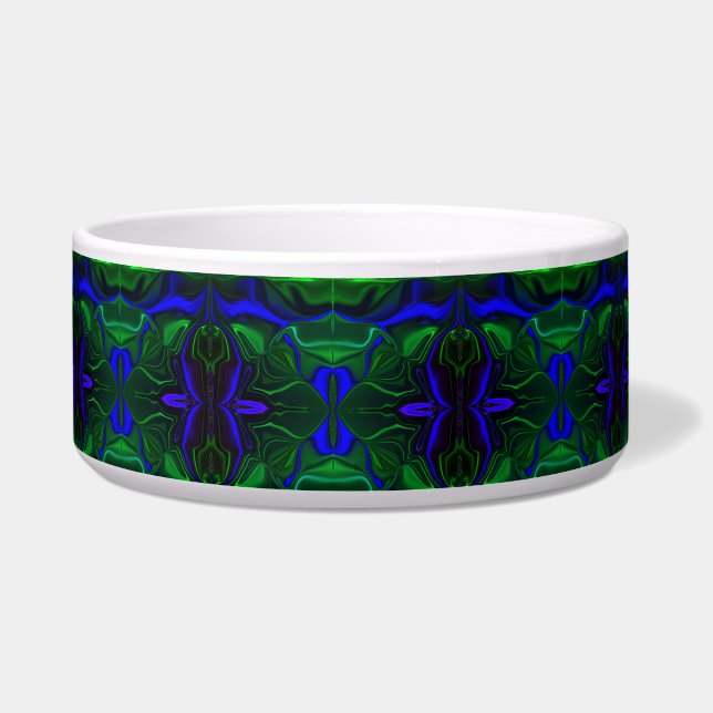 Traços azuis 'flutuando' sobre fundo verde. napf (Vorderseite)