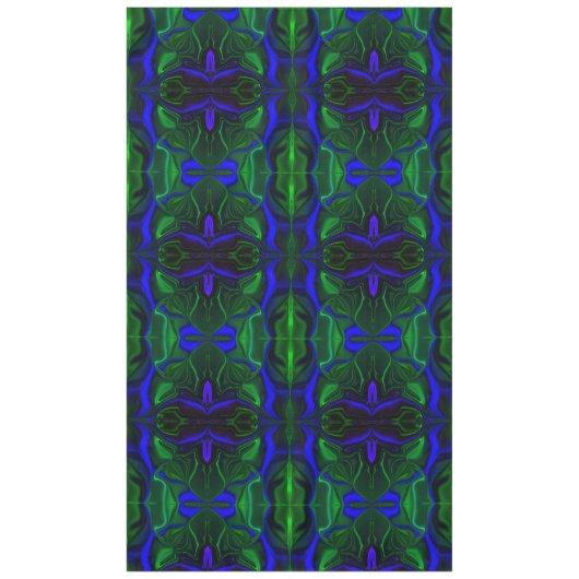 Traços azuis 'flutuando' sobre fundo verde tischdecke (Vorderseite)