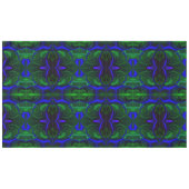 Traços azuis 'flutuando' sobre fundo verde tischdecke (Vorderseite (Horizontal))