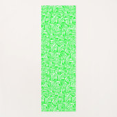 Traços verdes e brancos sem padrão visível. yogamatte (Vorderseite)