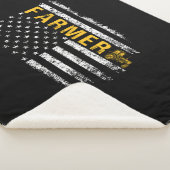 Tractor American USA Flag Funny Bauer Rancher Sherpadecke (3/4)